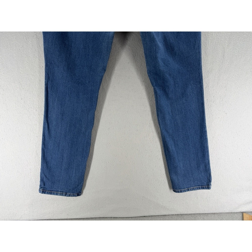 Torrid Jeans Womens 12 Blue Boyfriend Straight Denim Whiskered Coastal Y2K - Picture 6 of 15